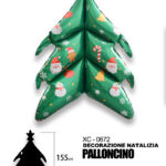Palloncino decorazione natalizia a forma albero ideale per addobbi dimensione 95x155cm