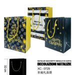 Set sacchetti regalo natalizi varie fantasie disponibili materiale carta dimensioni 26x32cm