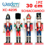 Schiaccianoci decorativi natalizi in legno vari modelli disponibili altezza 30cmH