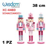 Schiaccianoci decorativi natalizi in legno vari modelli disponibili altezza 38cmH