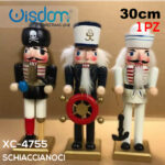 Schiaccianoci decorativi natalizi in legno vari modelli disponibili altezza 30cmH