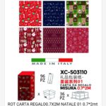 Rotoli carta da regalo natalizi in varie fantasie assortite dimensioni 0,7x2 Metri