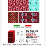 Rotoli carta da regalo natalizi in varie fantasie assortite dimensioni 1x3 Metri