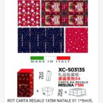 Rotoli carta da regalo natalizi in varie fantasie assortite dimensioni 1x5 Metri