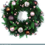 Ghirlanda Natalizia decorativa con palline dimensione 40cm