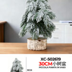 Vaso decorativo alberello artificiale piccolo per decorazioni tavoli dimensione: 10x30cm