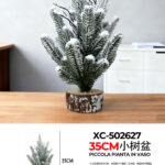 Vaso decorativo alberello artificiale piccolo per decorazioni tavoli dimensione: 10x35cm