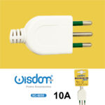 Spina elettrica civile bianca da 10A