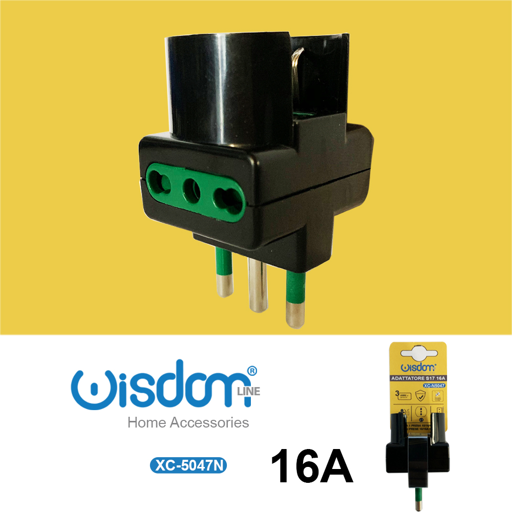 XC-5047N Adattatore elettrico multiplo con due prese da (16A) e una presa da (10A) - immagine 1