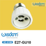 Adattatore per attacco lampade compatibili GU10-E27