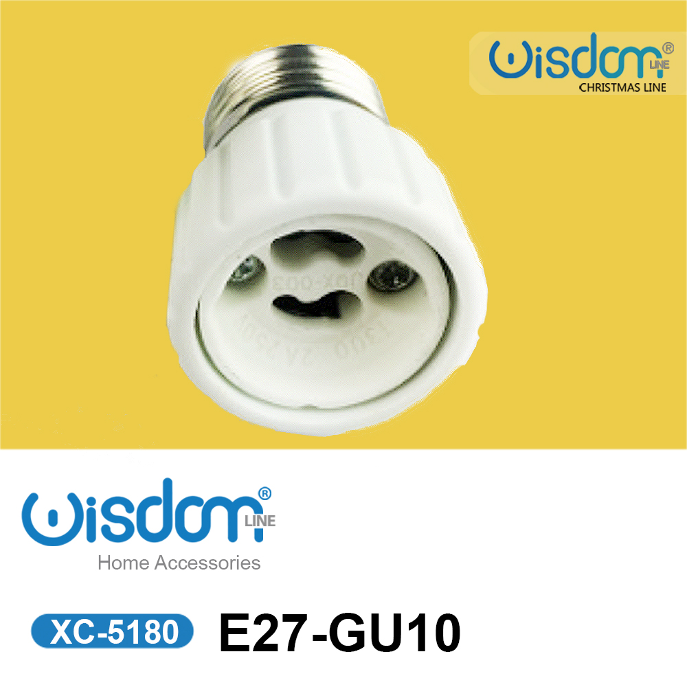 XC-5180 Adattatore per attacco lampade compatibili GU10-E27 - immagine 1