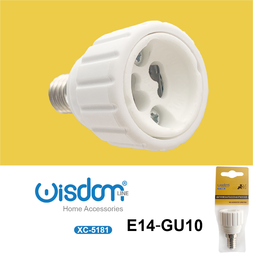 XC-5181 Adattatore per attacco lampade compatibili con GU10-E14 - immagine 1