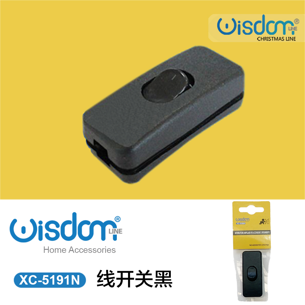 XC-5191N Interruttore unipolare colore nero con accensione o spegnimento - immagine 1