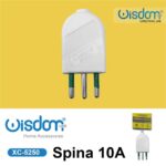 Spina elettrica bianca Italiana a 3 poli