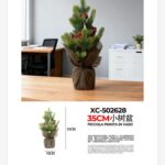 Vaso decorativo alberello artificiale piccolo per decorazioni tavoli dimensione: 10x35cm