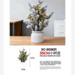 Vaso decorativo alberello artificiale piccolo per decorazioni tavoli dimensione: 10x35cm