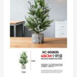 Vaso decorativo alberello artificiale piccolo per decorazioni tavoli dimensione: 15x45cm