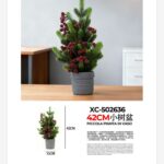 Vaso decorativo alberello artificiale piccolo per decorazioni tavoli dimensione: 15x42cm