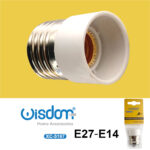 Adattatore per attacco lampade compatibili E27-E14
