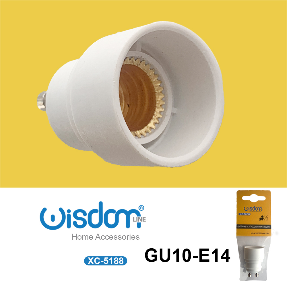 xc-5188 Adattatore per attacco lampade compatibili GU40 a E14 - immagine 1