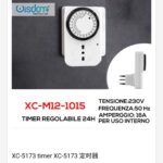 Timer analogico a spina con tensione 230v progettato per uso interno programmazione di accensione e spegnimento 24 ore