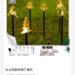 Lampada a picchetto solare con set di personaggi natalizi uso esterno LED luce calda 8 giochi luce lunghezza cavo 6mt