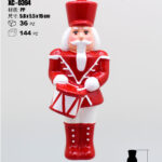 Pendente decorativo natalizio a forma di schiaccianoci con barba dimensione 15cm