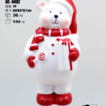 Pendente decorativo natalizio a forma di orso polare dimensione 13cm