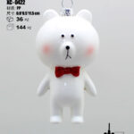 Pendente decorativo natalizio a forma di orso polare dimensione 11cm