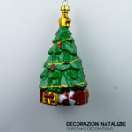 Pendente decorativo natalizio a forma di albero natalizio dimensioni 12cm