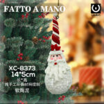 Pendente decorativo Natalizio a forma di babbo natale fatto a mano dimensione:14x5cm